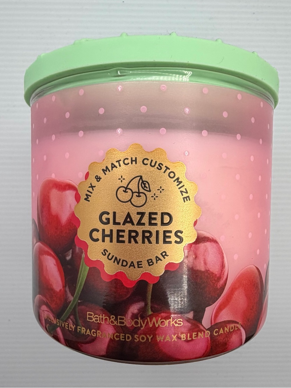Bath & Body Works Glazed Cherries Sundae Bar Jar Candle
